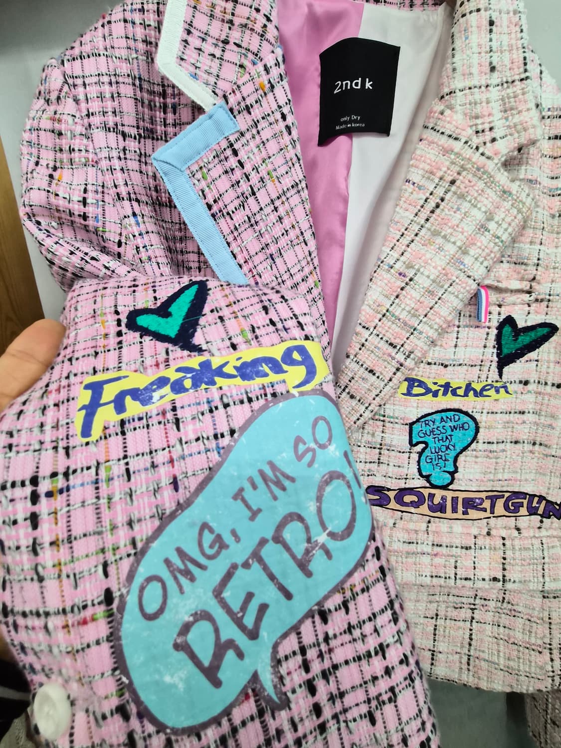 2nd k 언발 트위드자켓 상품이미지4