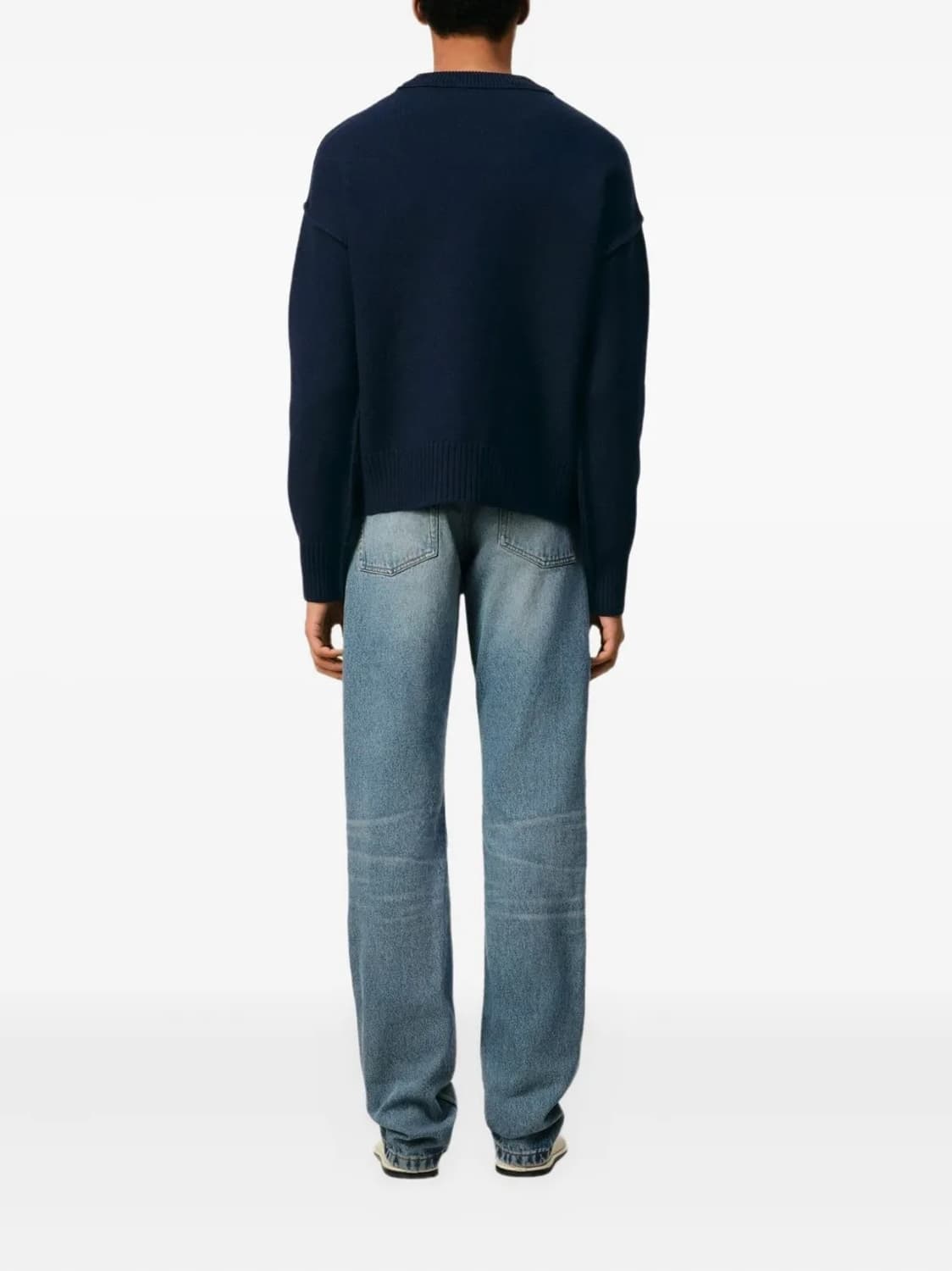 아미 빅하트 네이비 니트 L 상품이미지3