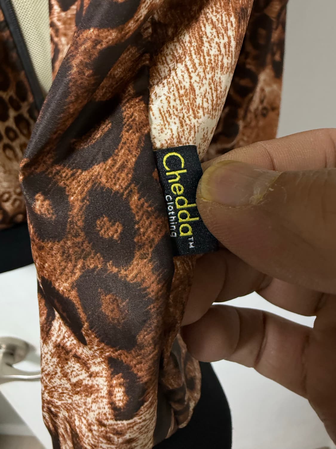 CHEDDA CLOTHING 레오파드 바람막이 후디집업자켓 상품이미지9