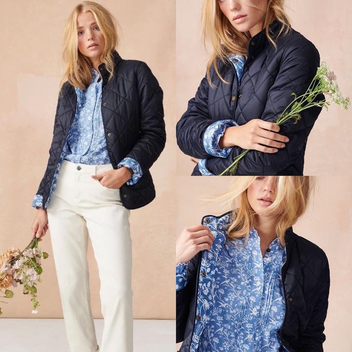 바버 X LAURA ASHLEY  퀼팅 자켓 상품이미지2