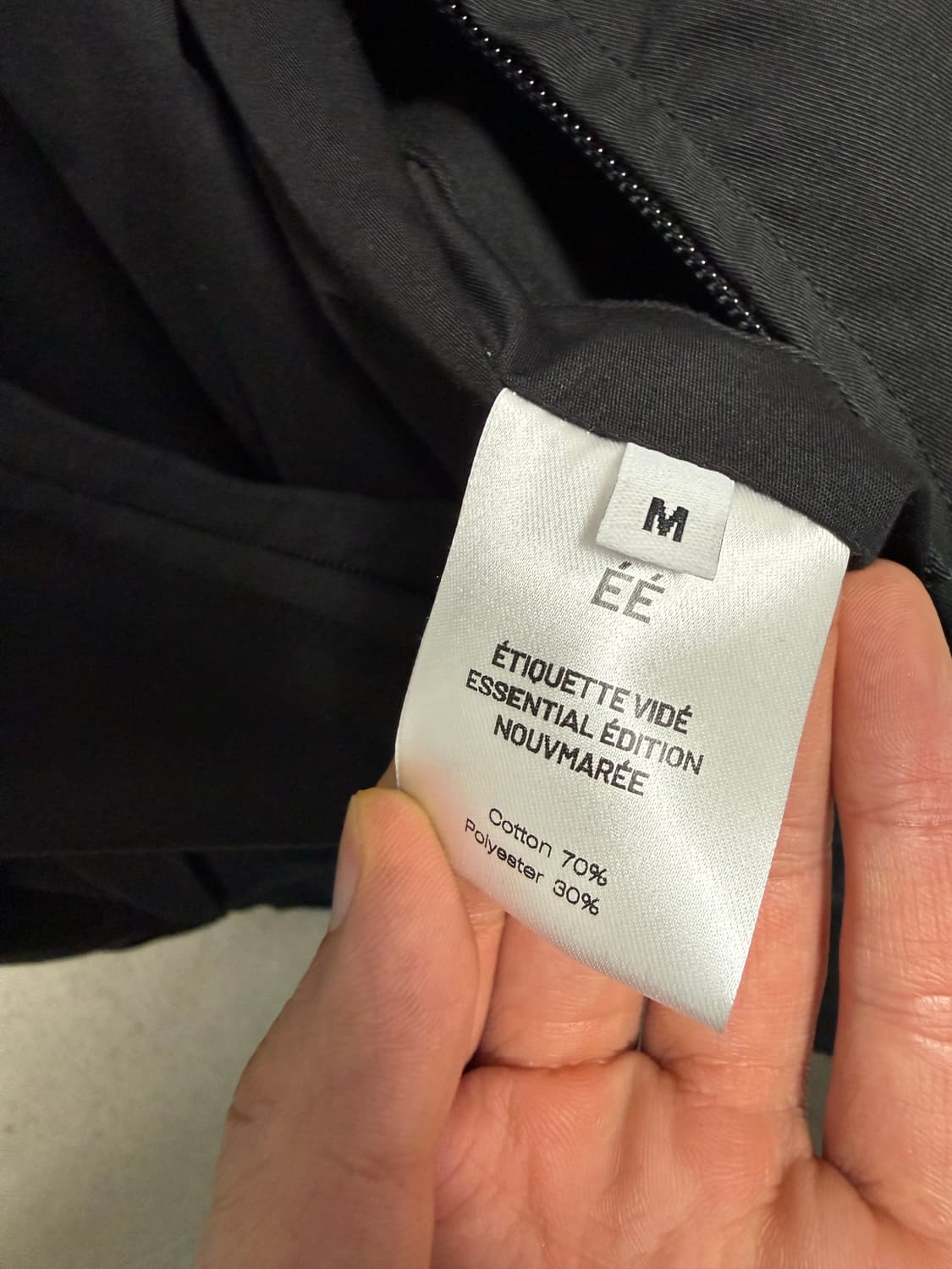 EE 누마레 더블 집 해링턴 자켓 블랙M 상품이미지2