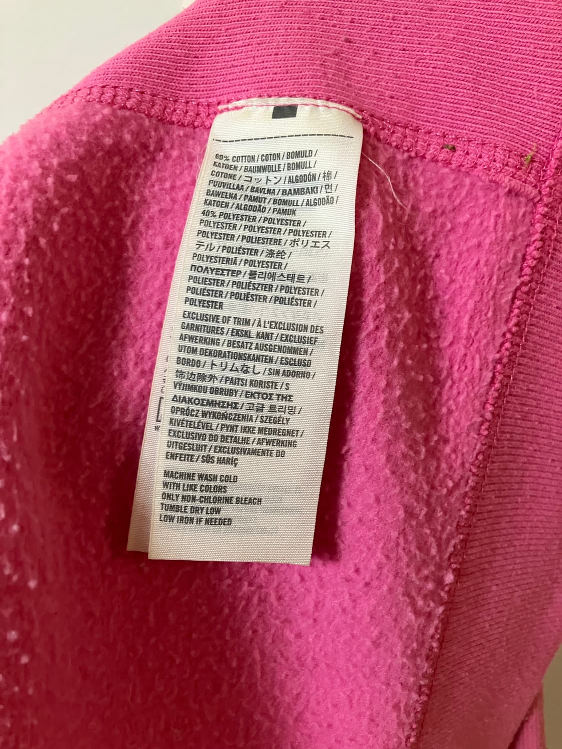 아베크롬비 핑크색 후드집업 y2k 딱붙핏 xs사이즈 상품이미지6