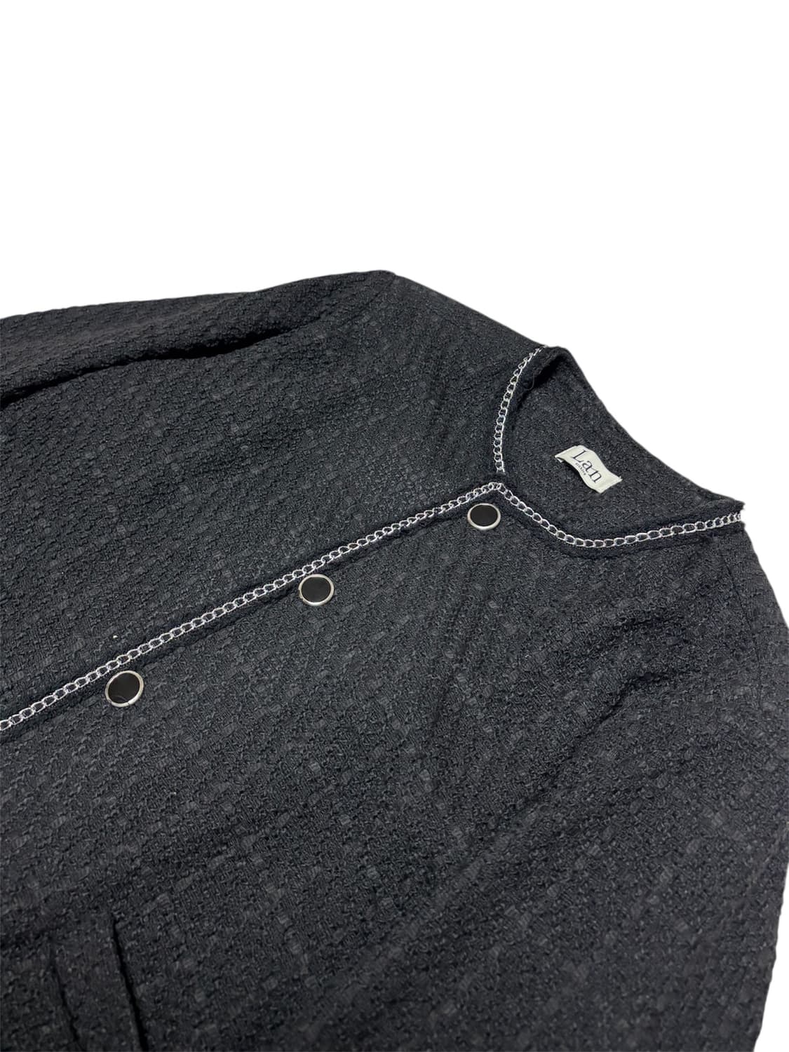 Lan archive 란 아카이브 체인 남자 트위드 자켓 상품이미지3