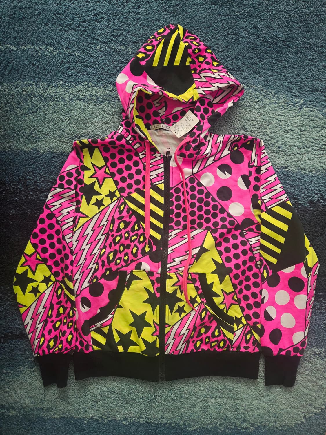 일판 ACDC RAG 핑크 펑크 하라주쿠 후디 JPN Y2K  상품이미지1