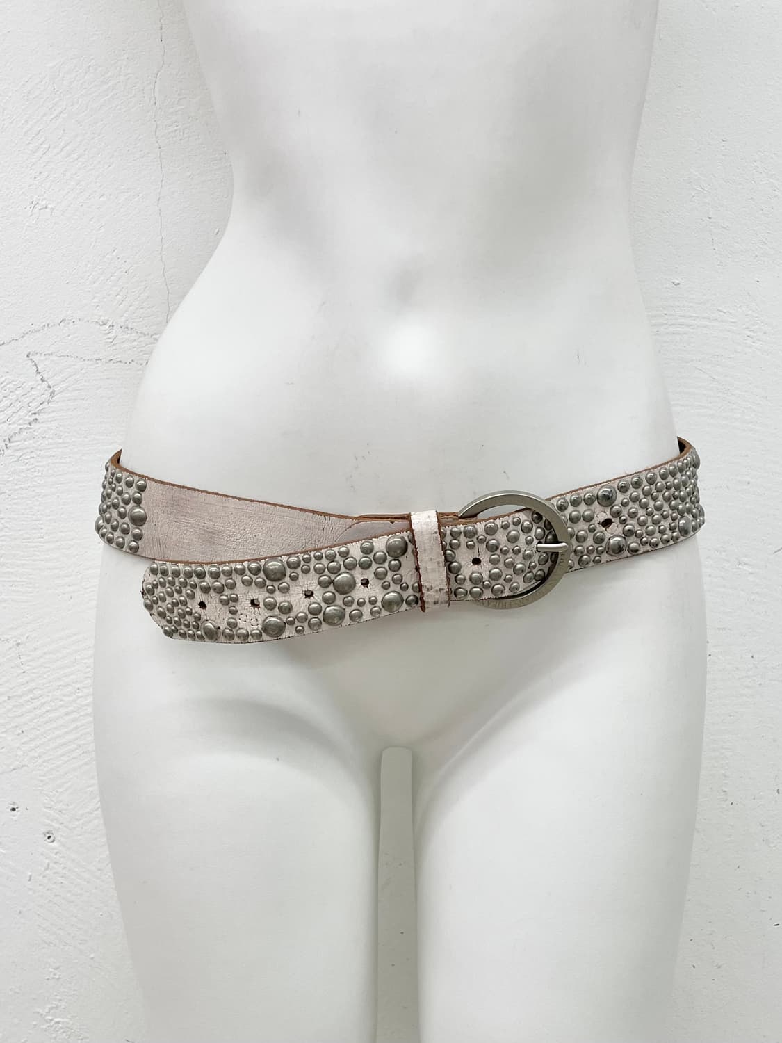 리얼레더 올스터드 버클 벨트 *레어 상품이미지2