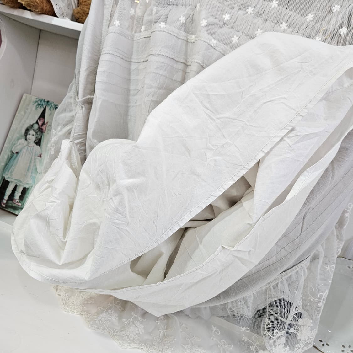 리즈리사(LIZ LISA) 밀크그레이 레이스 롱 원피스 상품이미지8