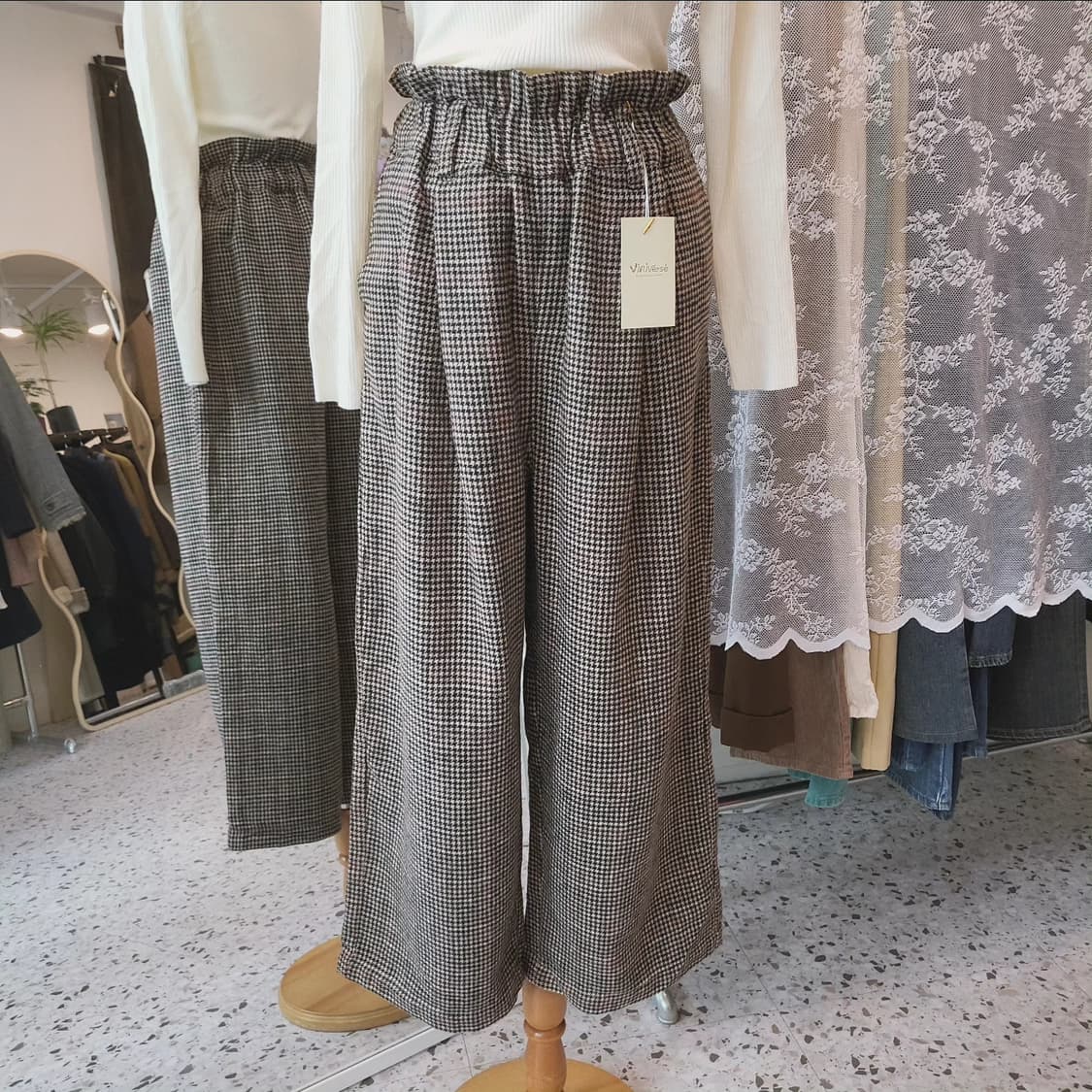 하운드투스체크 울밴딩 슬랙스 상품이미지8