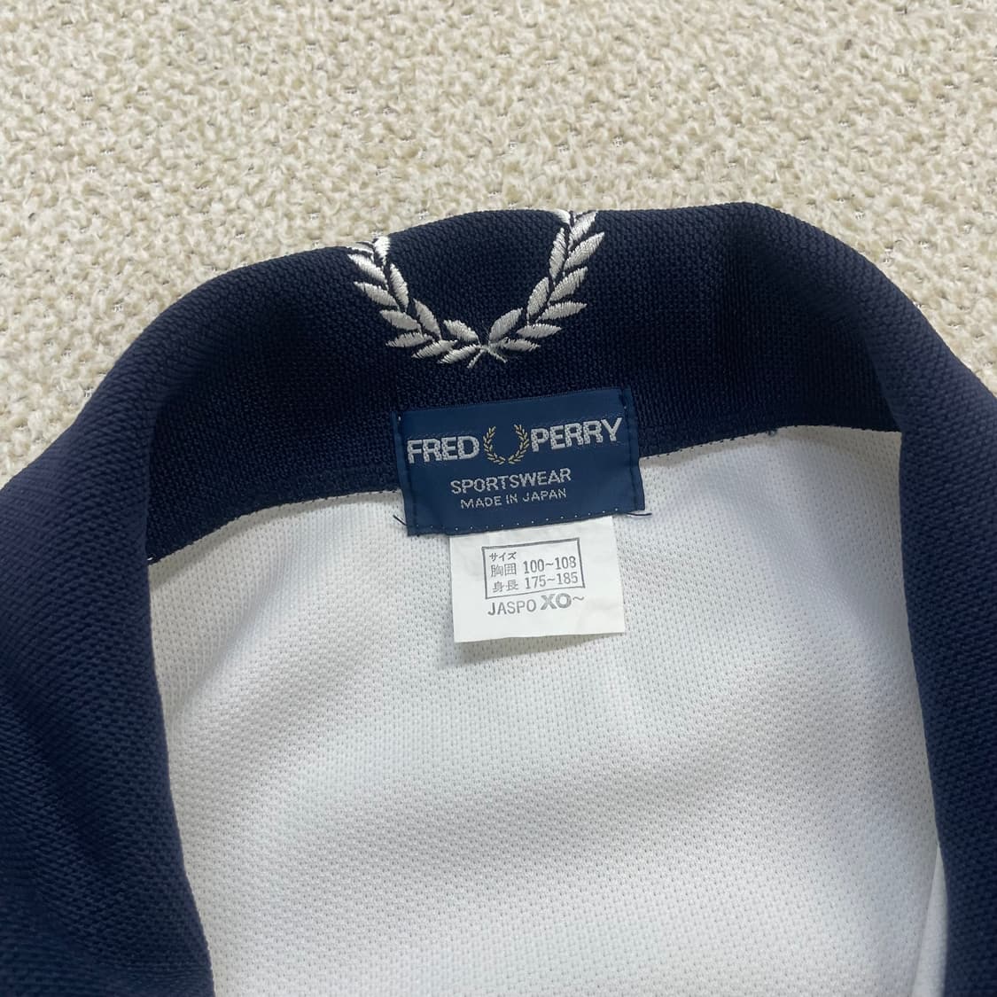 프레드페리 재팬 올드스쿨 트랙탑 자켓 화이트 상품이미지3