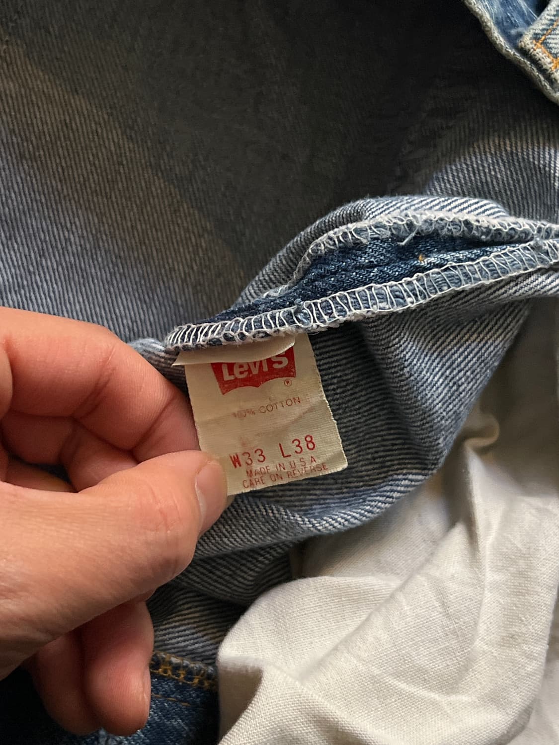 [33]90's 리바이스 501XX USA Made 데님 팬츠 S38 상품이미지7