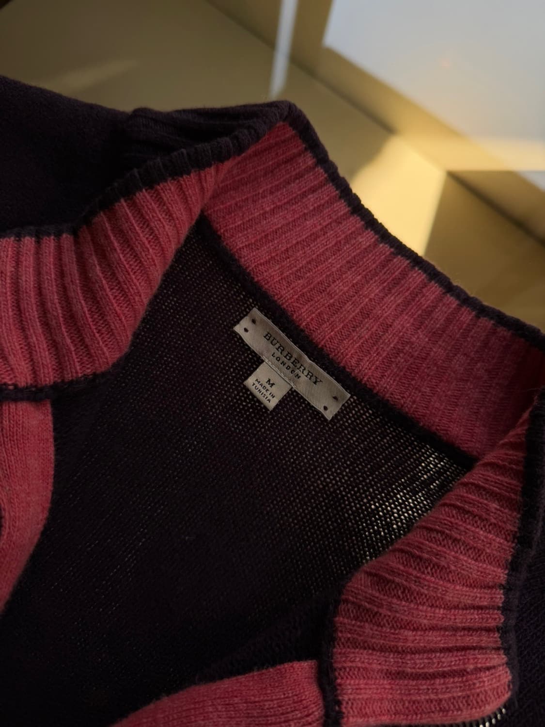 버버리 짚업 니트 100 상품이미지9