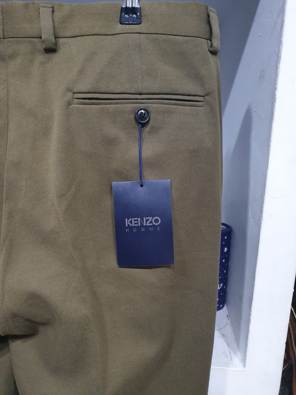 겐조 울/코튼 치노 팬츠 카키 32 상품이미지3