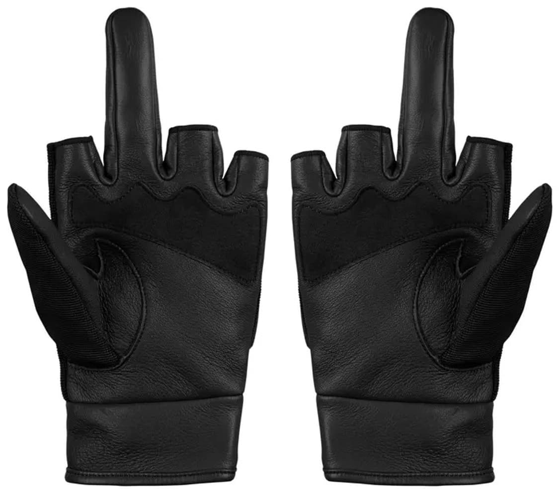 [M] 넘버나인 x 슈프림 레더 글러브 블랙 상품이미지5