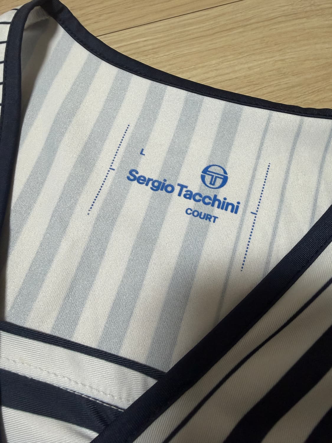 세르지오 타키니 스트라이프 민소매 나시 티셔츠 L 상품이미지3