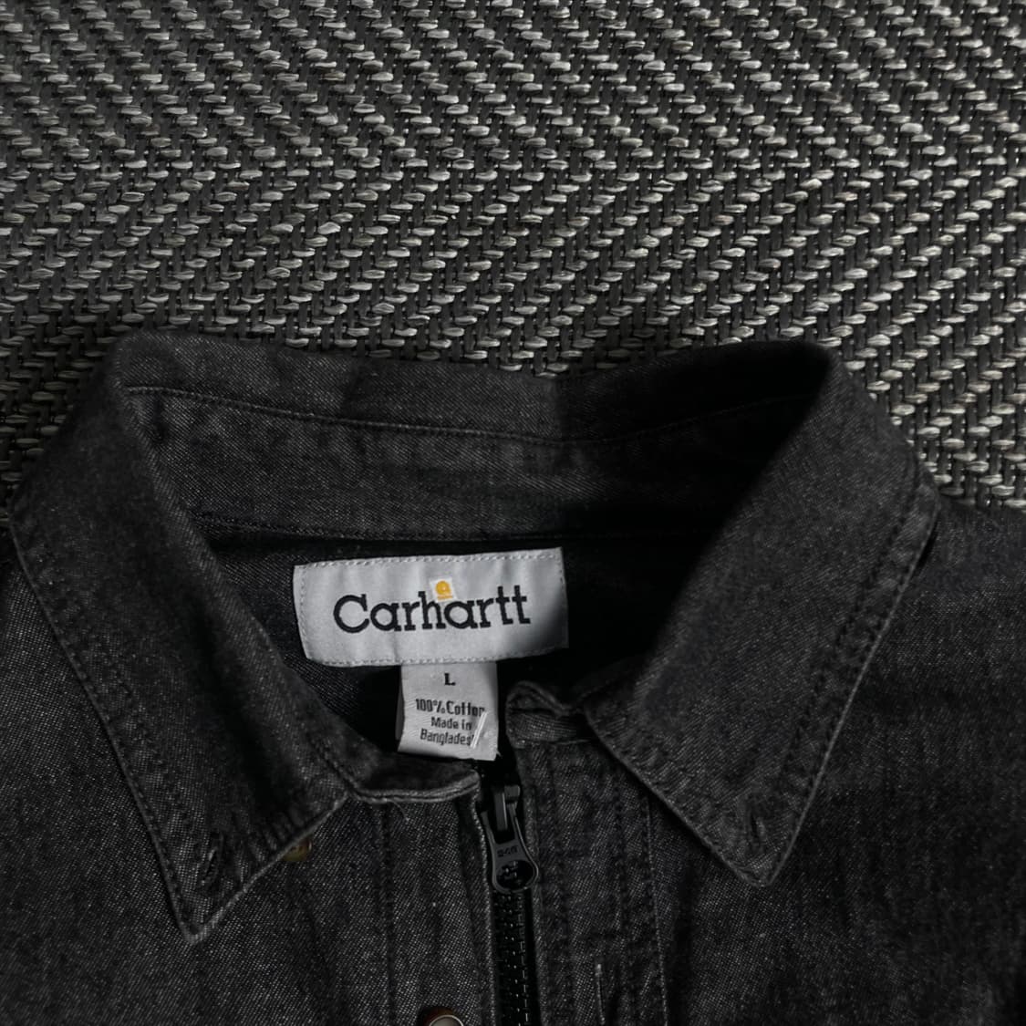 칼하트 크롭 리메이크 투웨이 흑청 셔츠 o 3293 상품이미지3