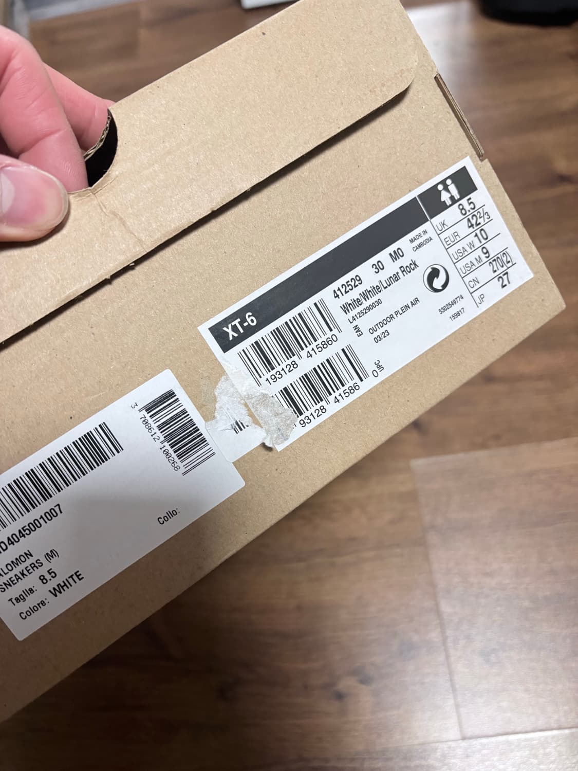 살로몬 xt-6 화이트 270 상품이미지7