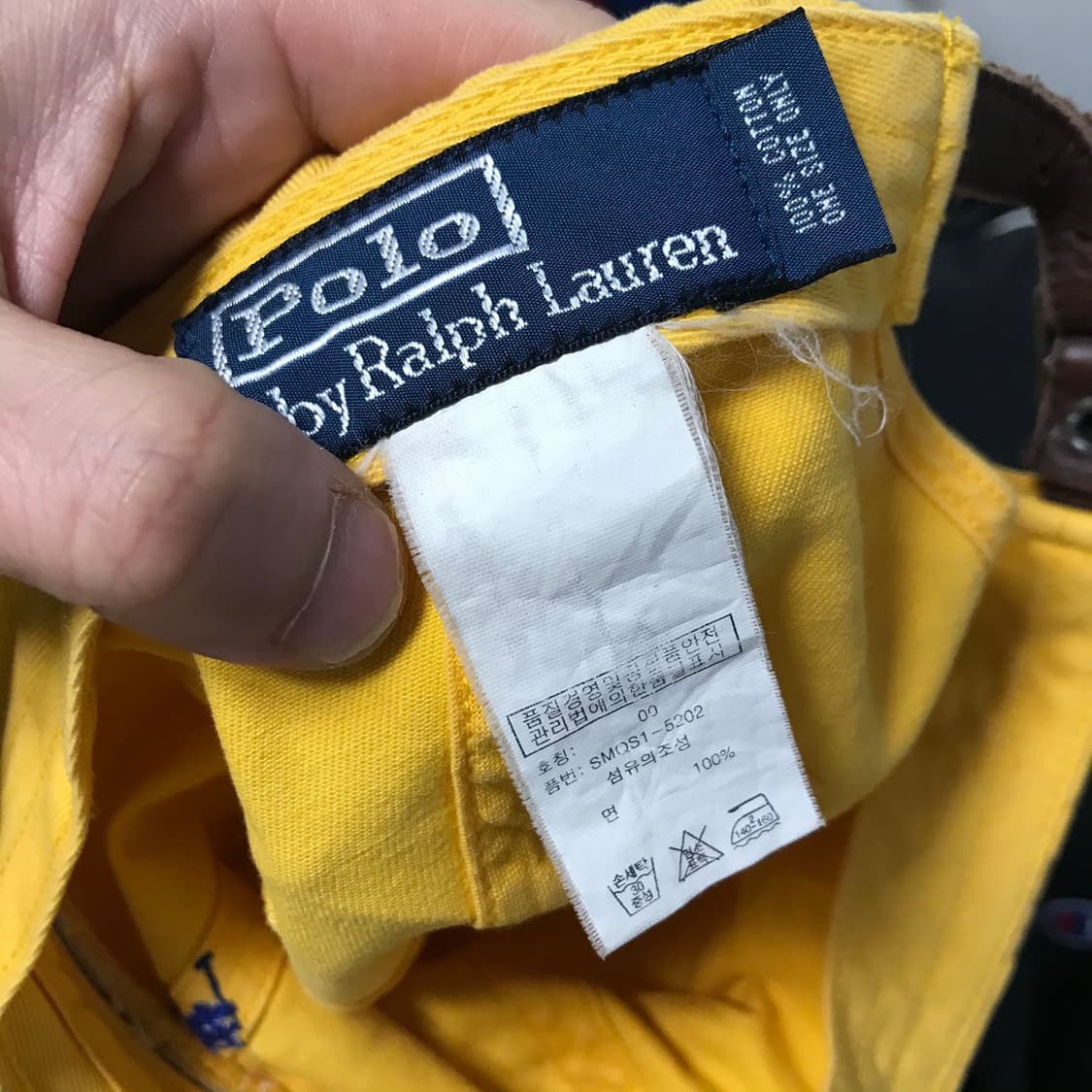 폴로 노랑 볼캡모자 상품이미지3