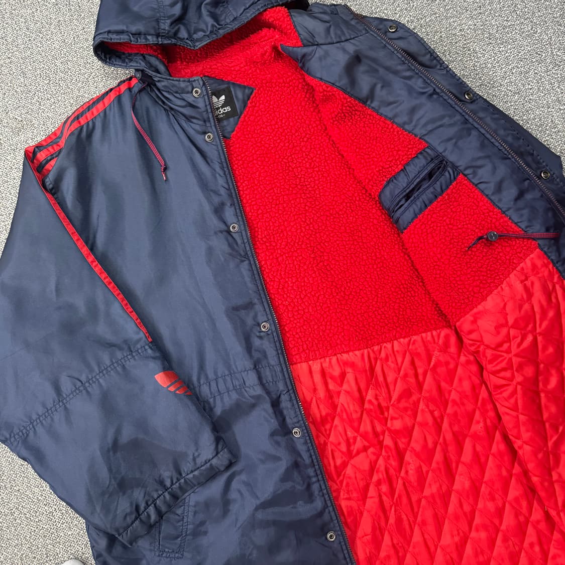 아디다스 올드스쿨 양털 롱코트 상품이미지5