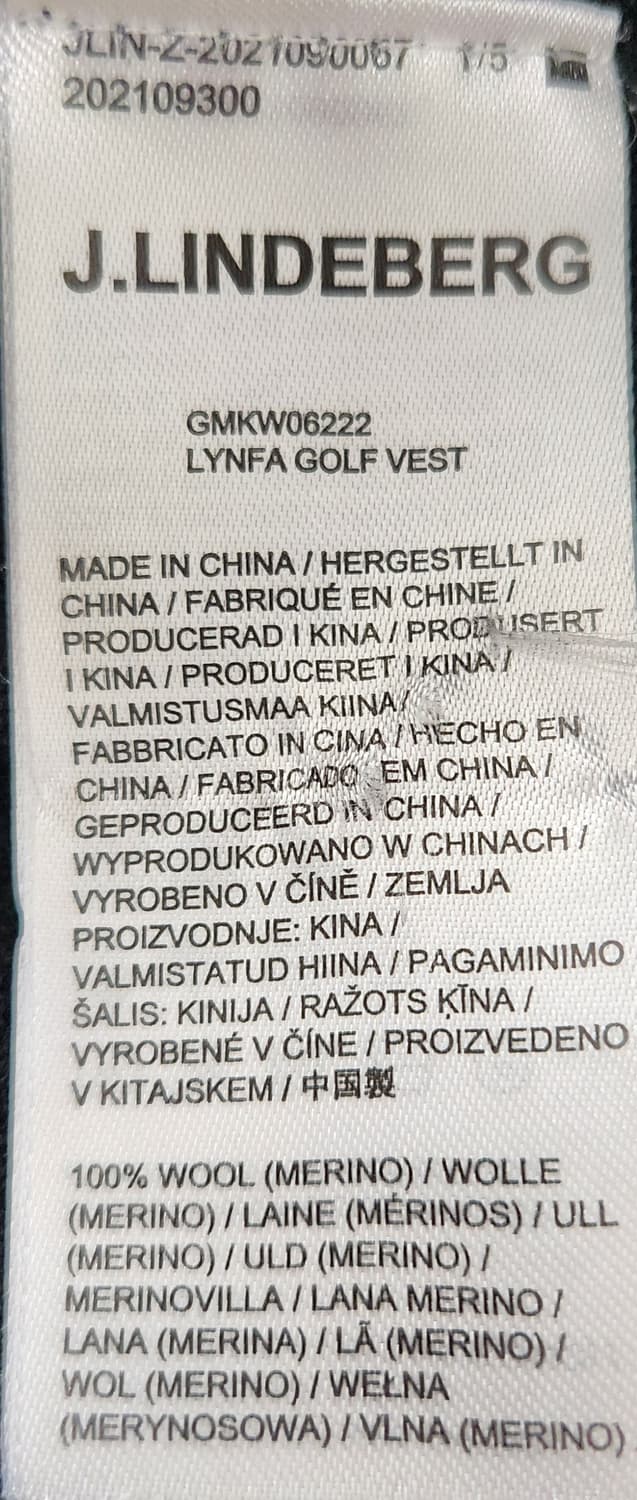 제이린드버그 골프 니트 베스트 블랙 M 상품이미지5