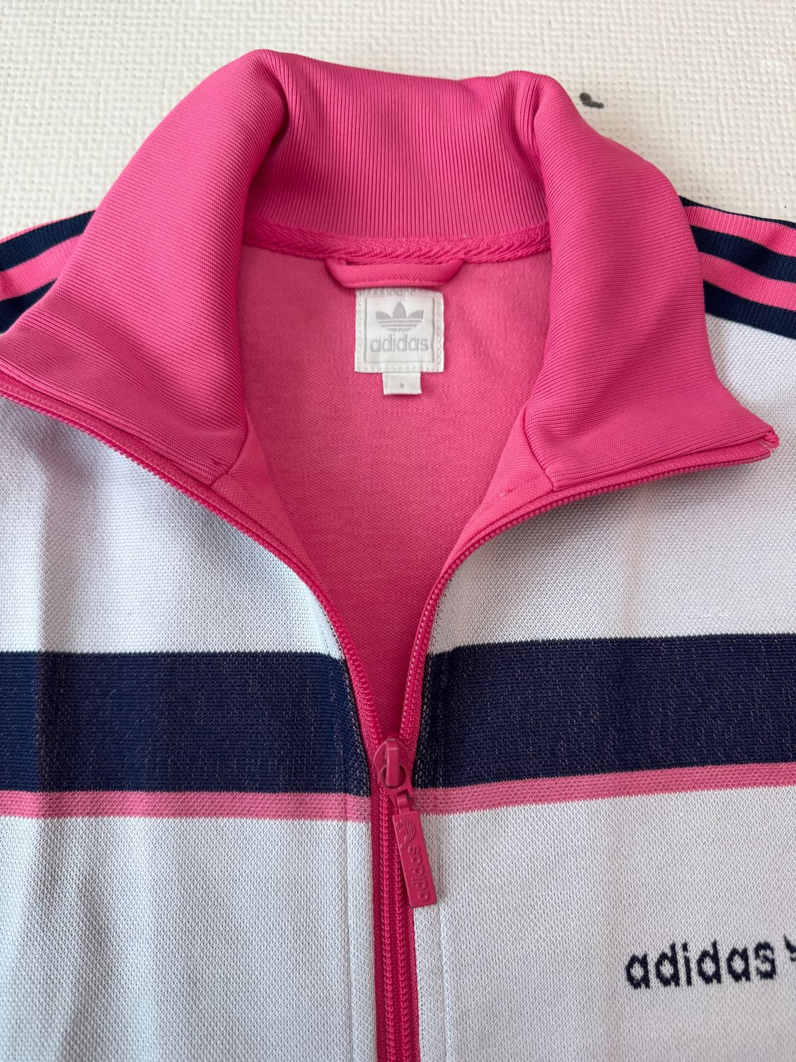 아디다스 핑크 화이트 레트로 져지  상품이미지3
