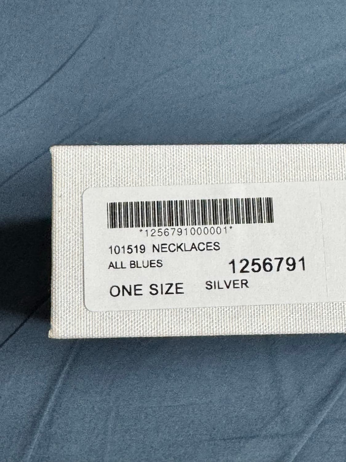 올 블루스(All Blues) 미사용 새 상품 실버 로프 체인 목걸이 상품이미지6