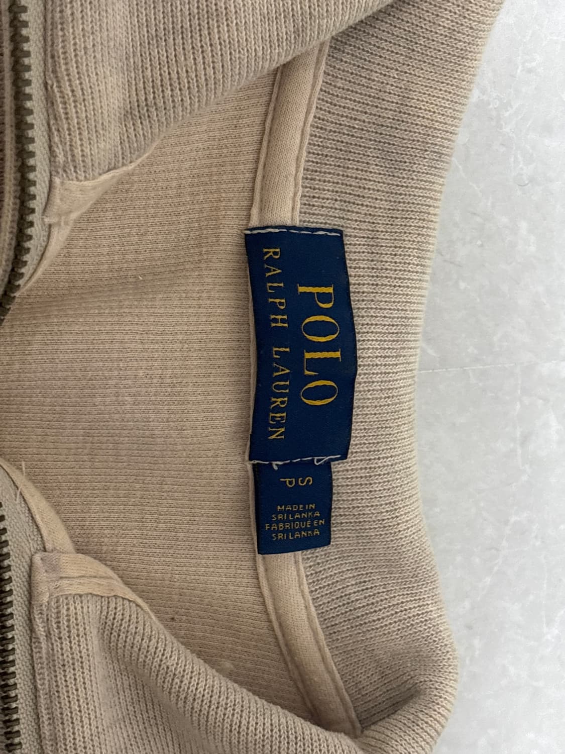 폴로 오트밀 반집업 상품이미지3