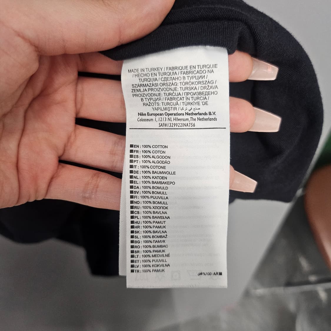 나이키 빅로고 프린팅 반팔티 블랙 상품이미지5