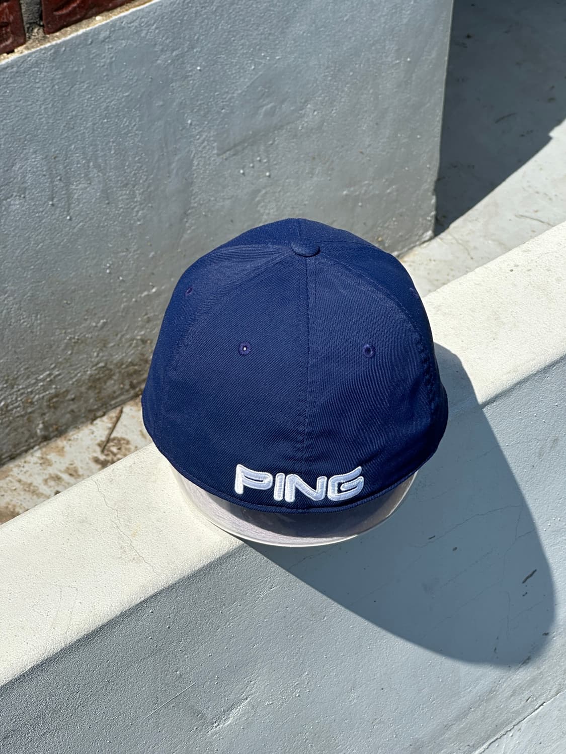 [L-XL] PING 핑 골프 로고 네이비 볼캡 모자 상품이미지4