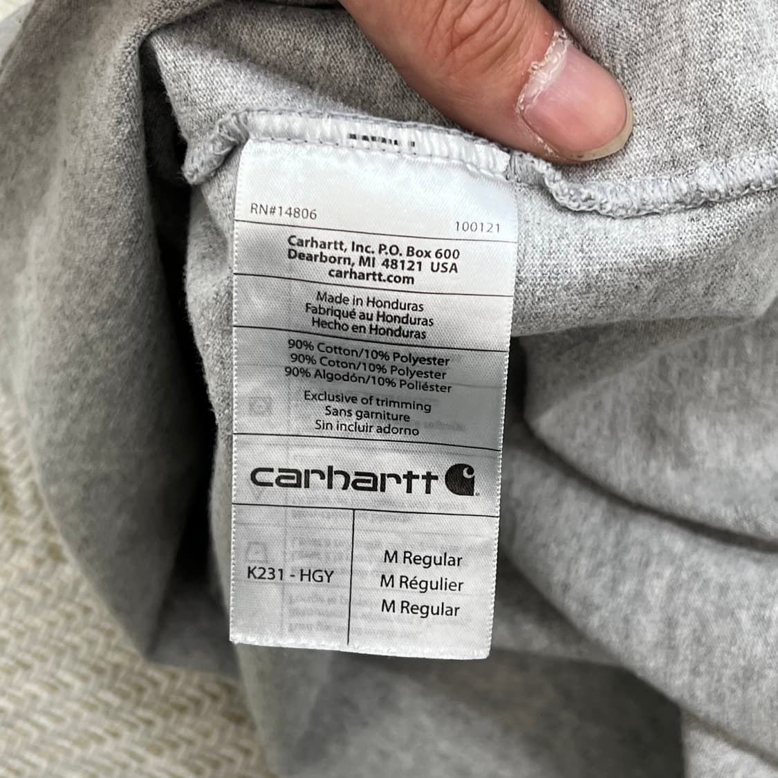 칼하트 사이드프린팅 롱슬리브 r3621 상품이미지7