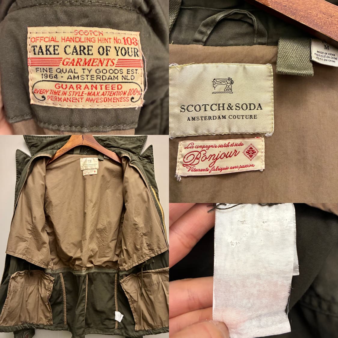 (M~L)스카치앤소다 밀리터리 가먼트다잉 m47 필드 컴뱃자켓 야상 상품이미지10