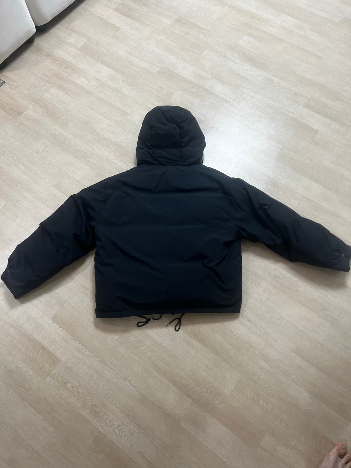 비슬로우 M65 후드 숏 다운 패딩 블랙 M 상품이미지3