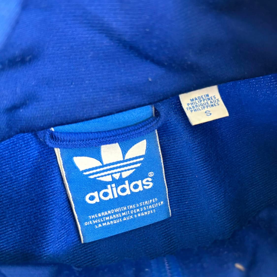 아디다스 블루 구파이어버드 트랙탑 희귀져지(S) 상품이미지4