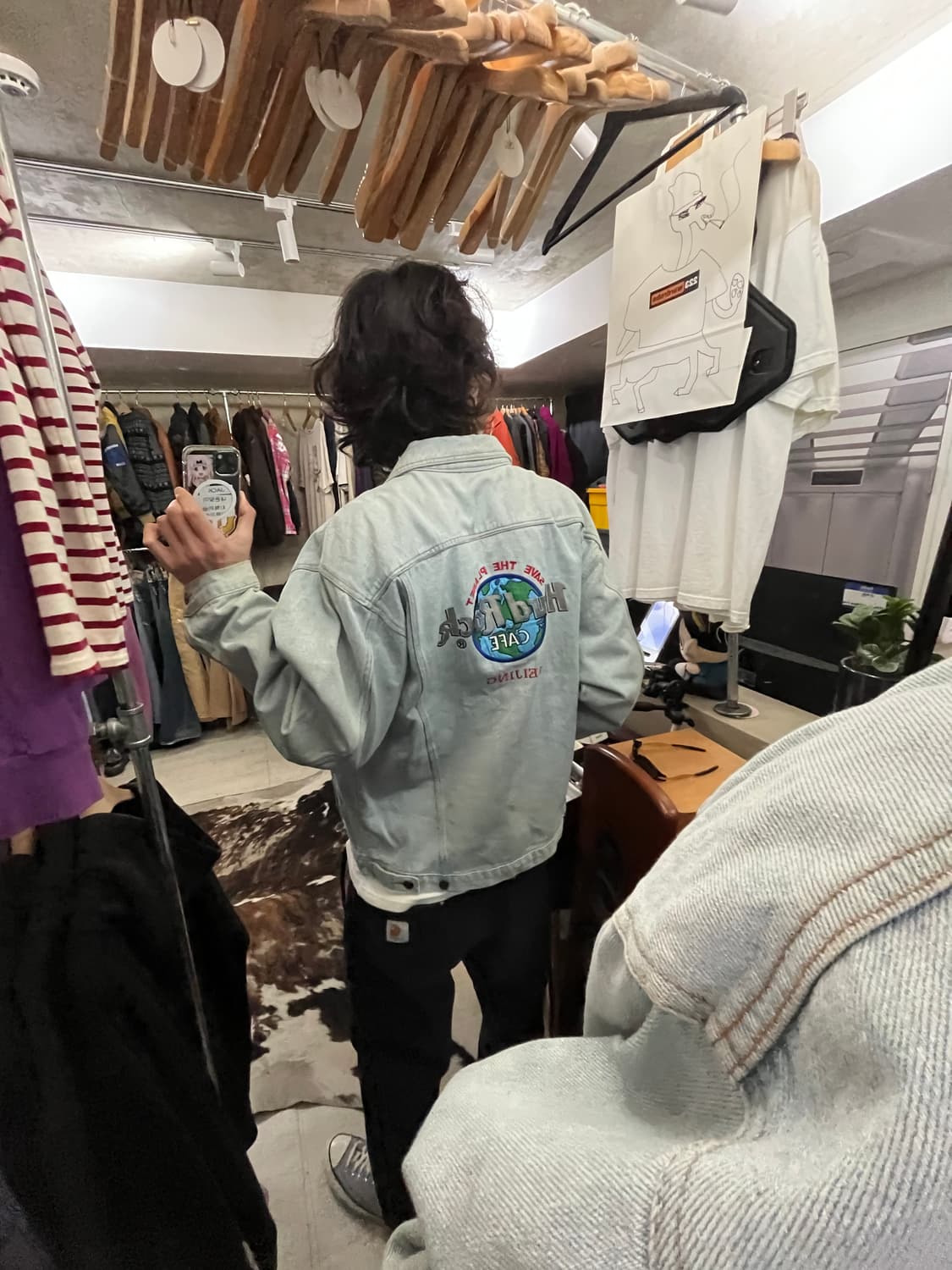 90s HARD ROCK CAFE DENIM JACKET 상품이미지2