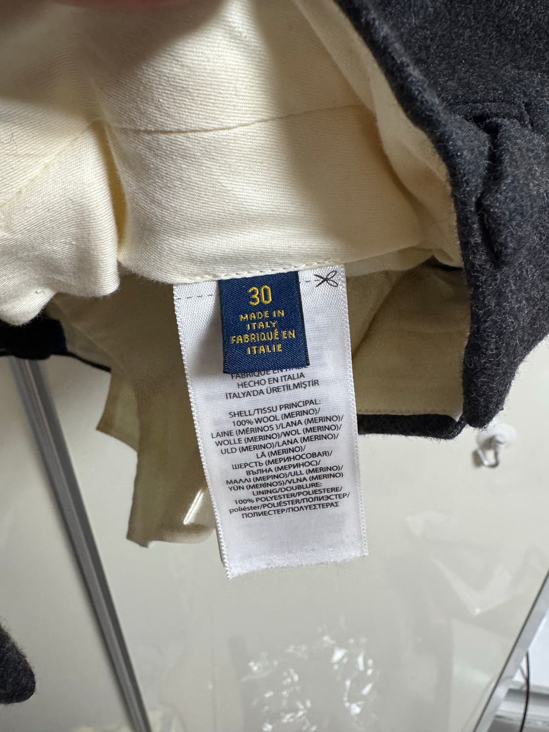 폴로 랄프로렌 남성 울 정장 바지 30 상품이미지3