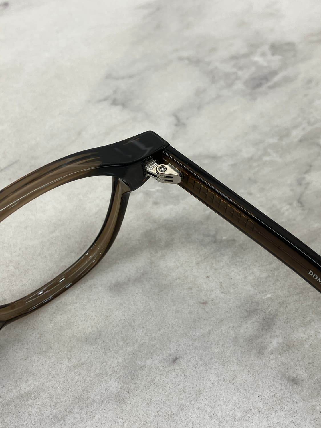 B87 DMN 투명 카키 웰링턴 뿔테 안경128 상품이미지3