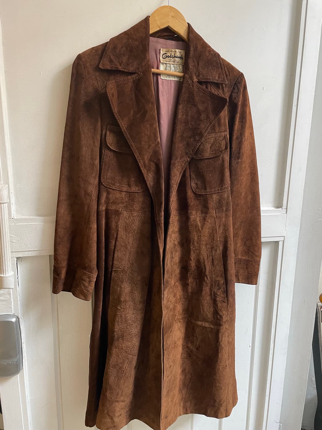 60~70's 미국 빈티지 스웨이드 코트 상품이미지4