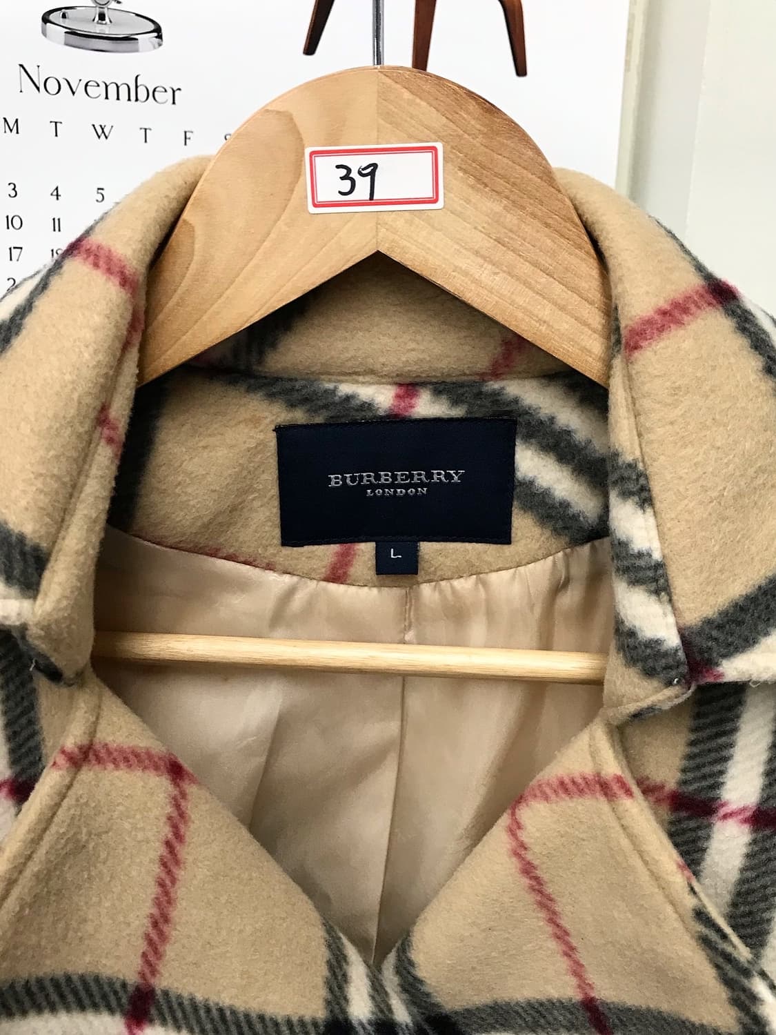 버버리 노바체크 벨티드 더블 숏코트 상품이미지2