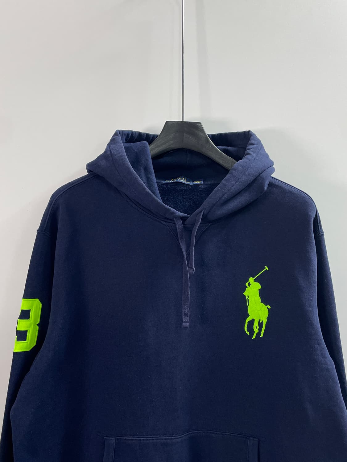폴로 랄프로렌 빅포니 네이비 후드티 (on.477) 상품이미지2