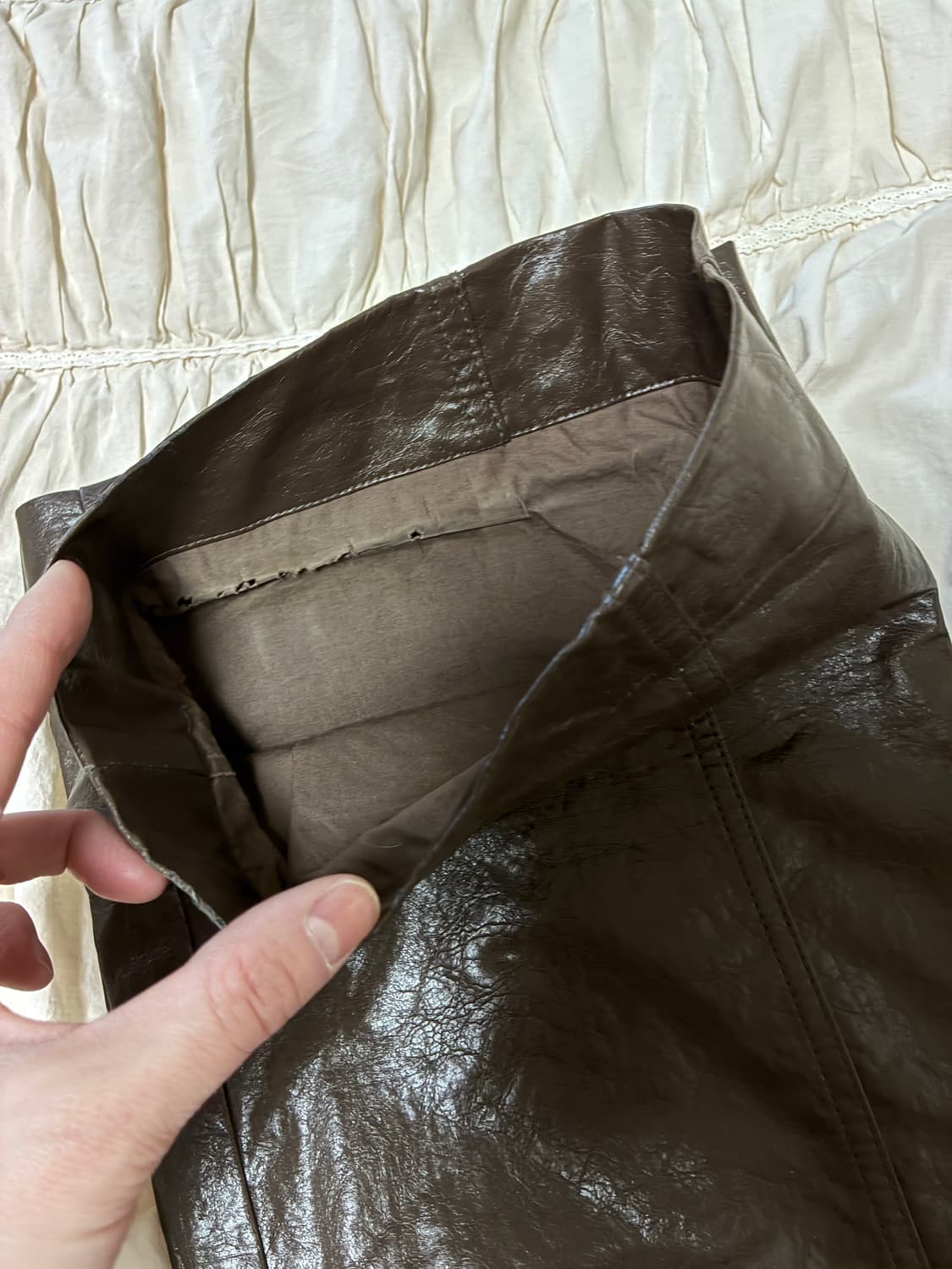 21FW Amomento leather pants 상품이미지5