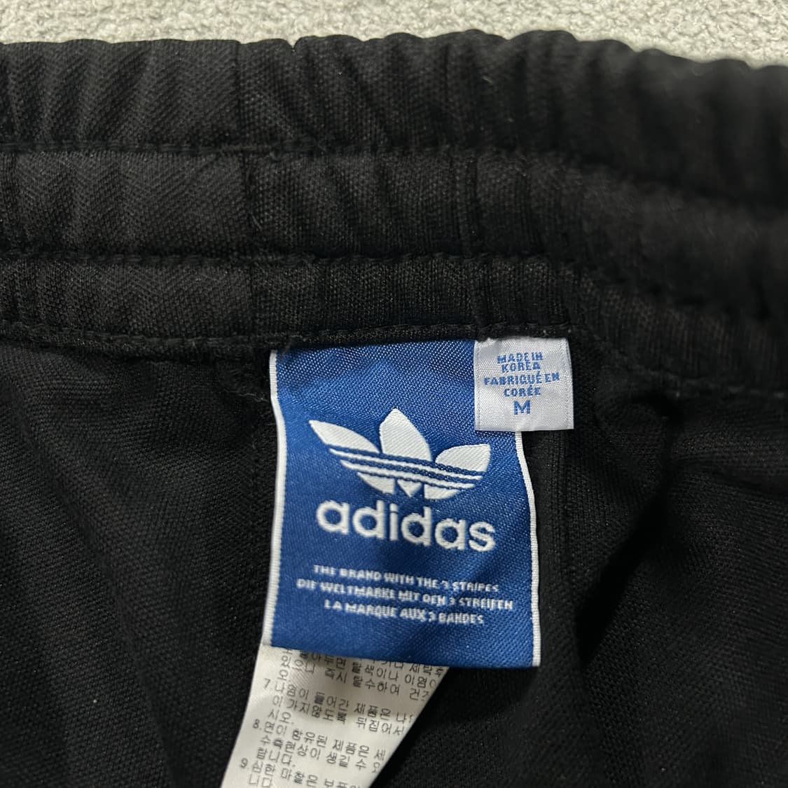아디다스 삼선 트레이닝 바지 블랙 m 상품이미지2