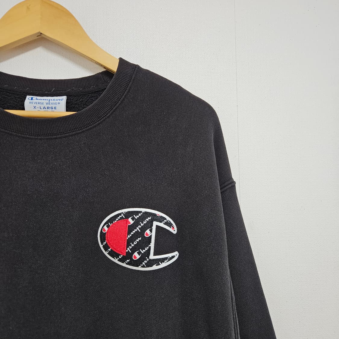 3XL 챔피온 리버스위브 빅사이즈 워싱 맨투맨 상품이미지3