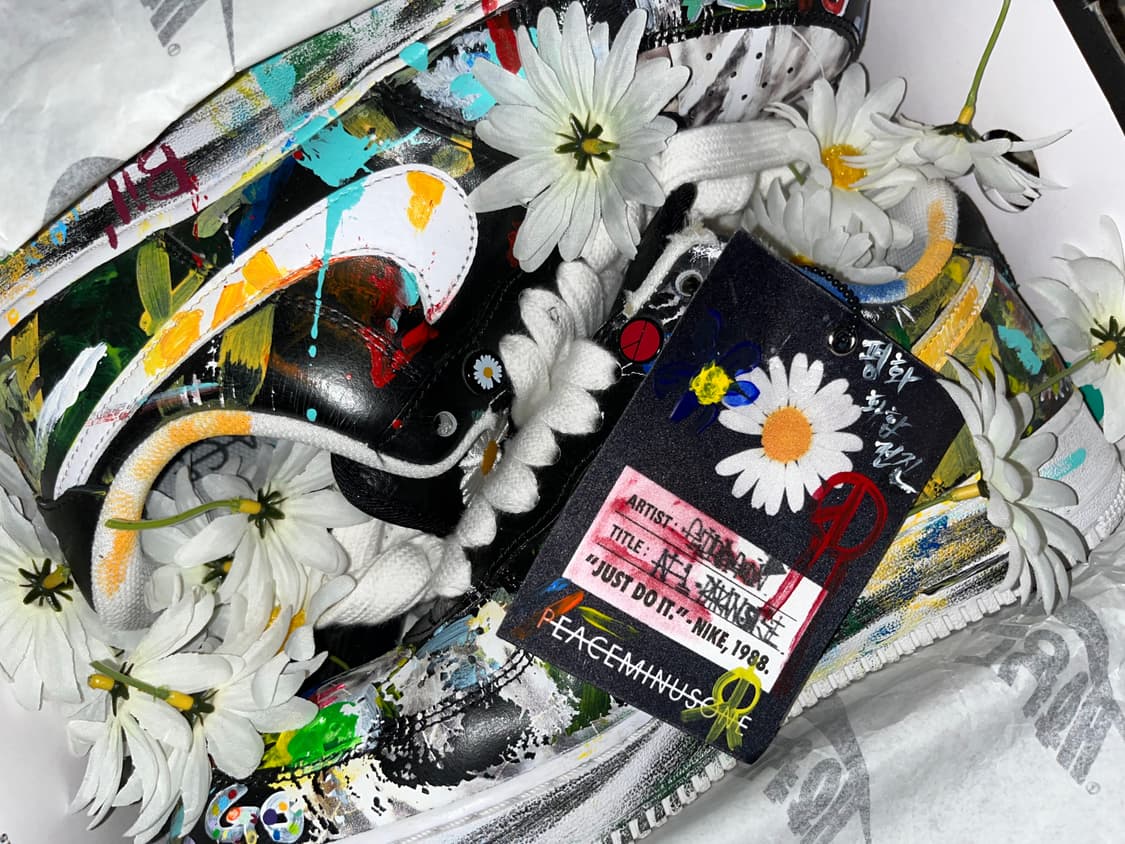 나이키 X 피스마이너스원 에어포스 1 커스텀  (285) 상품이미지3