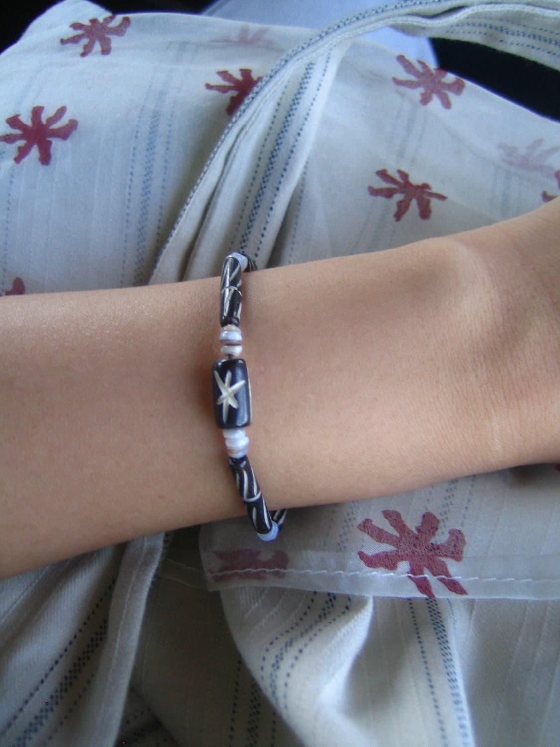 black mist bracelet 블랙 미스트 팔찌 길이조절 매듭 상품이미지1