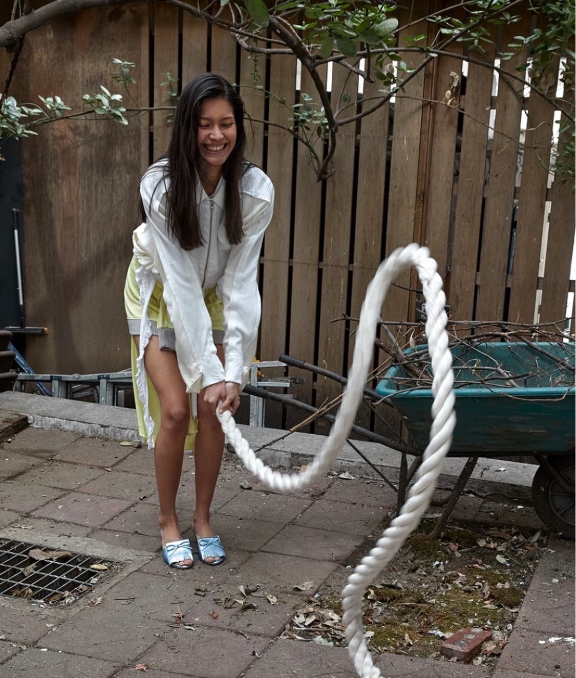 Open YY 리넨 봄버 상품이미지1