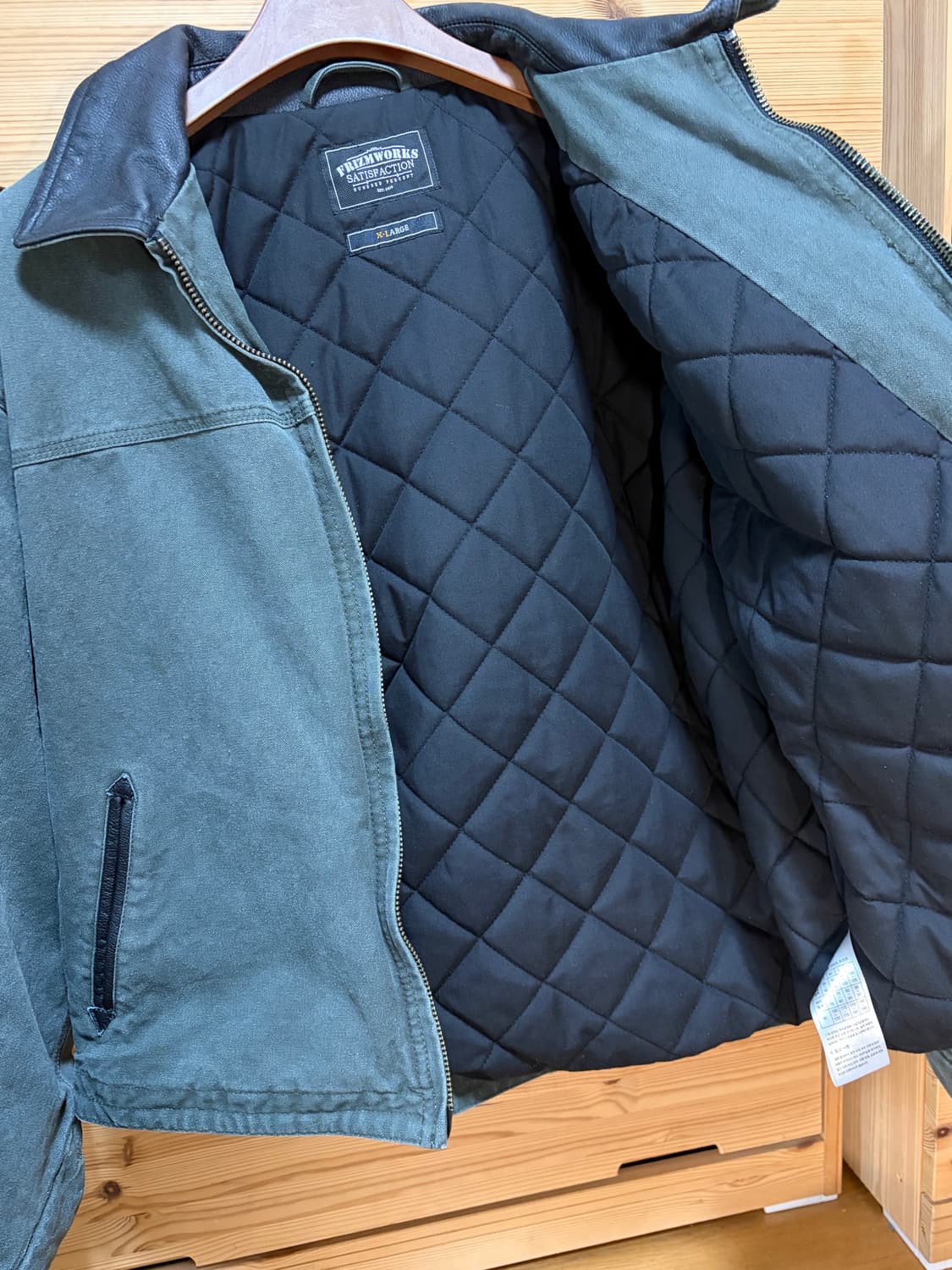 프리즘웍스 헤비 캔버스 디스트로이드 워크자켓 XL 상품이미지5