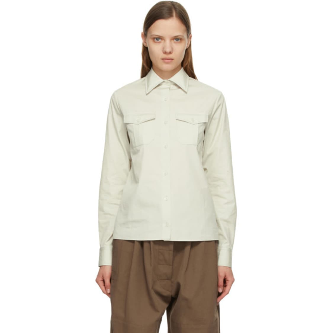 르메르 2포켓 옐로우 셔츠 상품이미지2