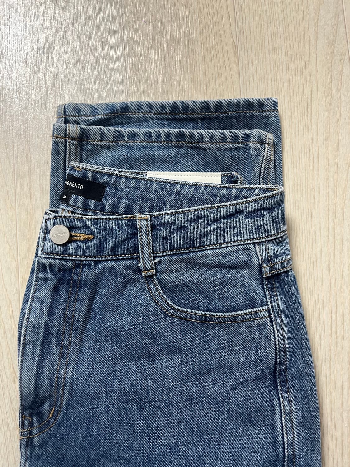 [AMOMENTO] 리사이클 데님_ mid blue (M사이즈) 상품이미지6