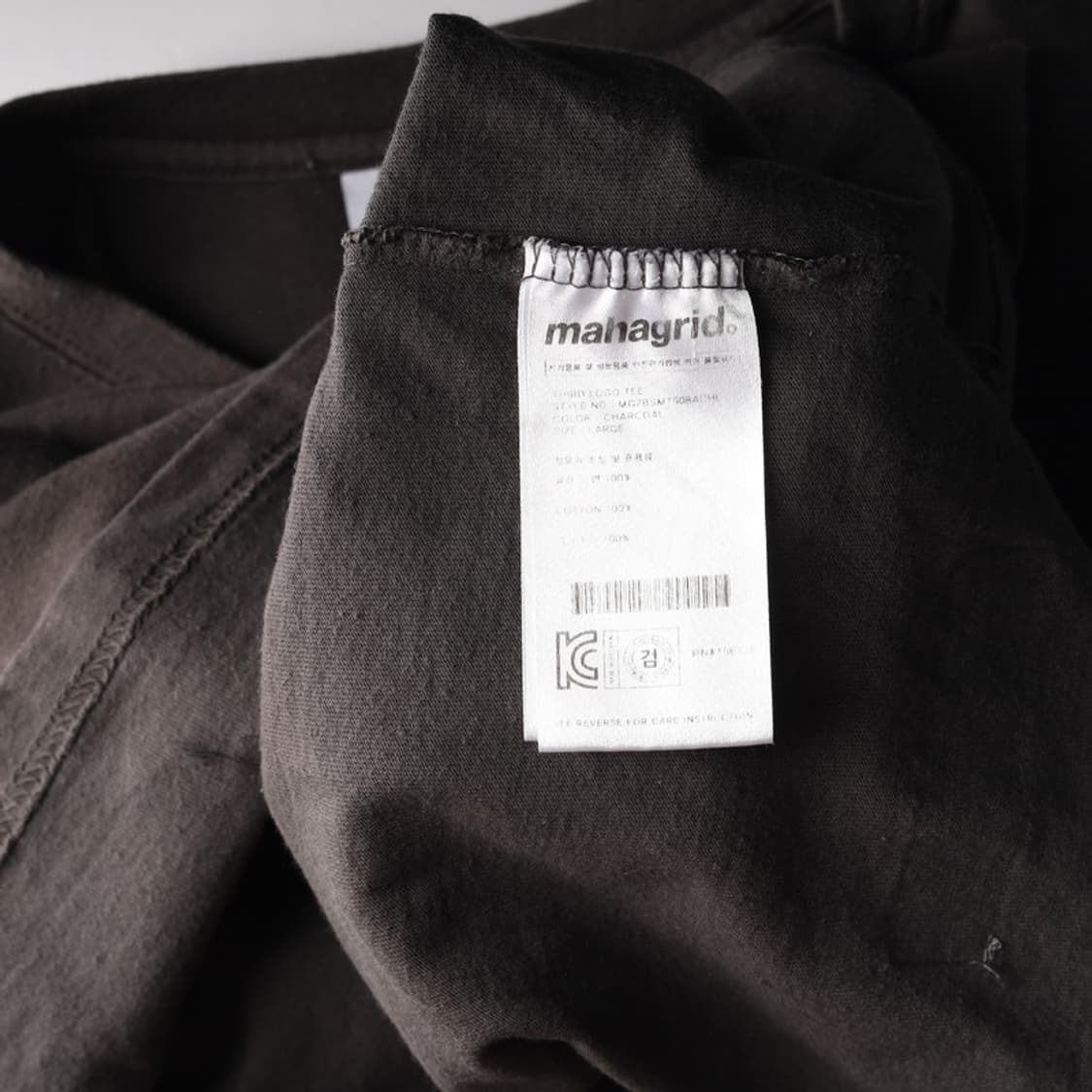 마하그리드 전면 로고 브라운 반팔티 L 상품이미지6