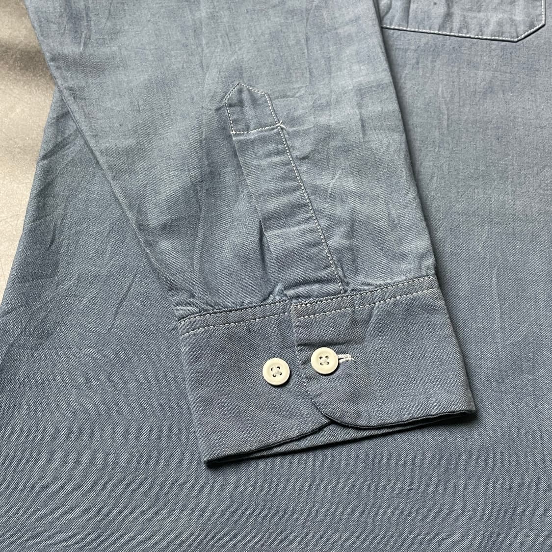 DICKIES 디키즈 빈티지 블루 플랩포켓 워크 셔츠 A00880 상품이미지6