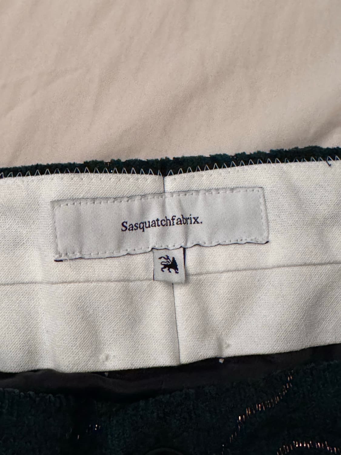 사스콰치패브릭스 슈미센 자수 자카드 와이드 슬랙스 상품이미지5