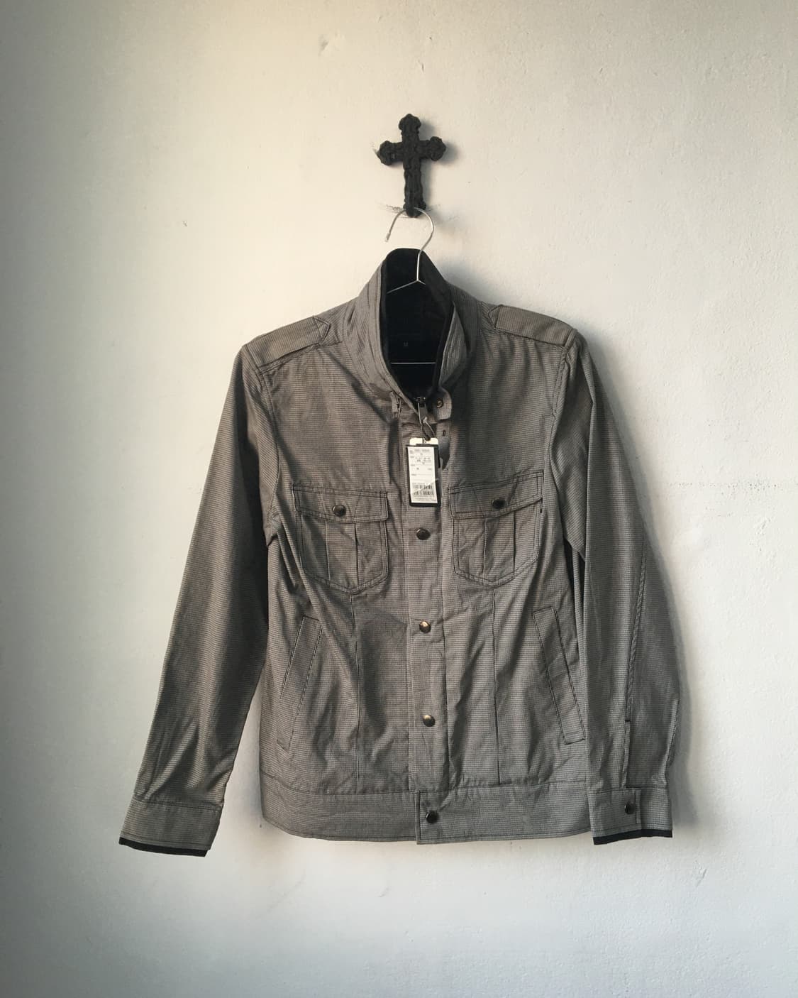 Belted point high neck jacket 상품이미지2